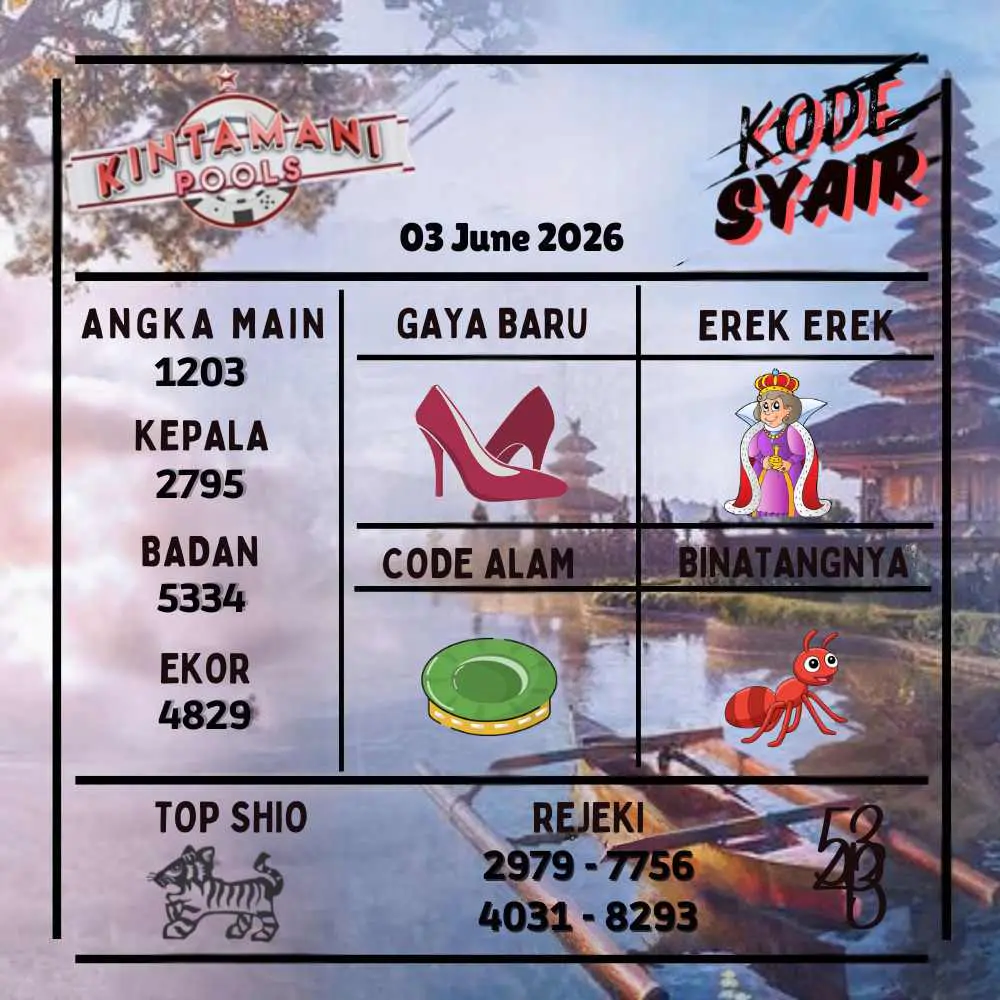 Kode Syair Kintamani Pools Juni 2026