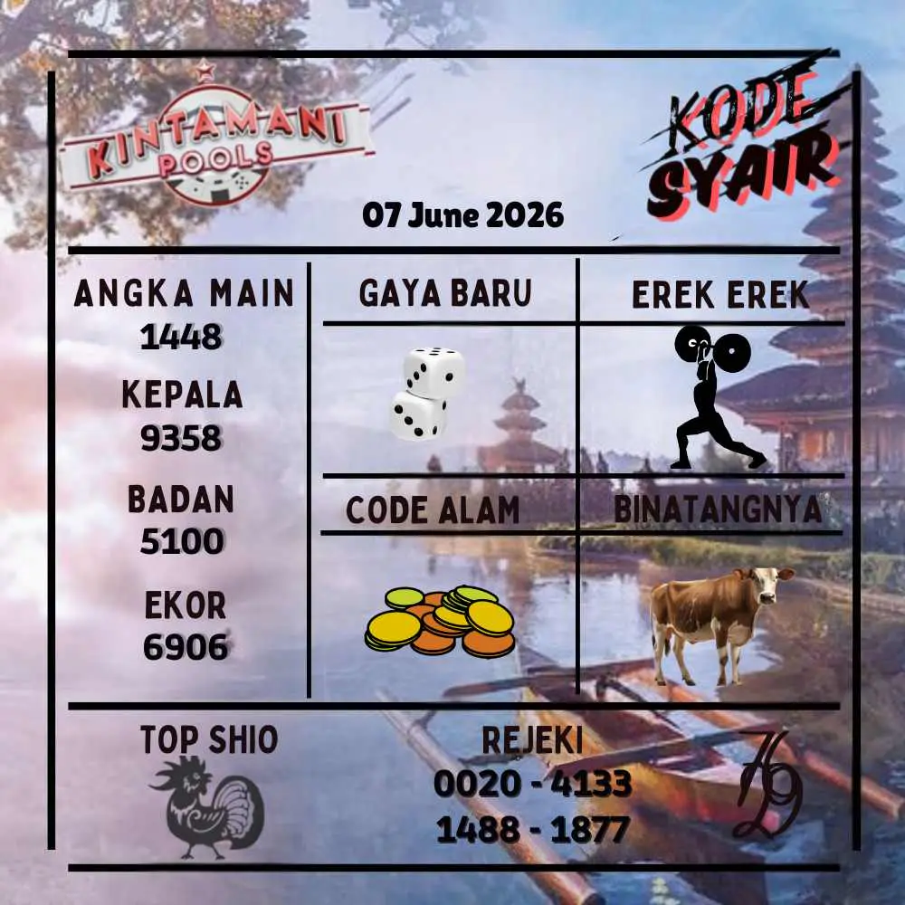 Kode Syair Kintamani Pools Juni 2026