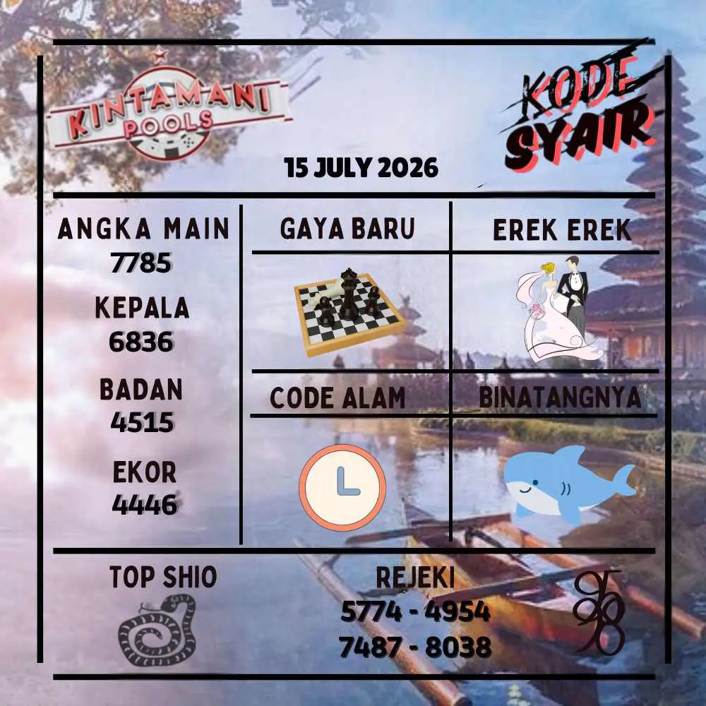 Kode Syair Kintamani Pools Juli 2026