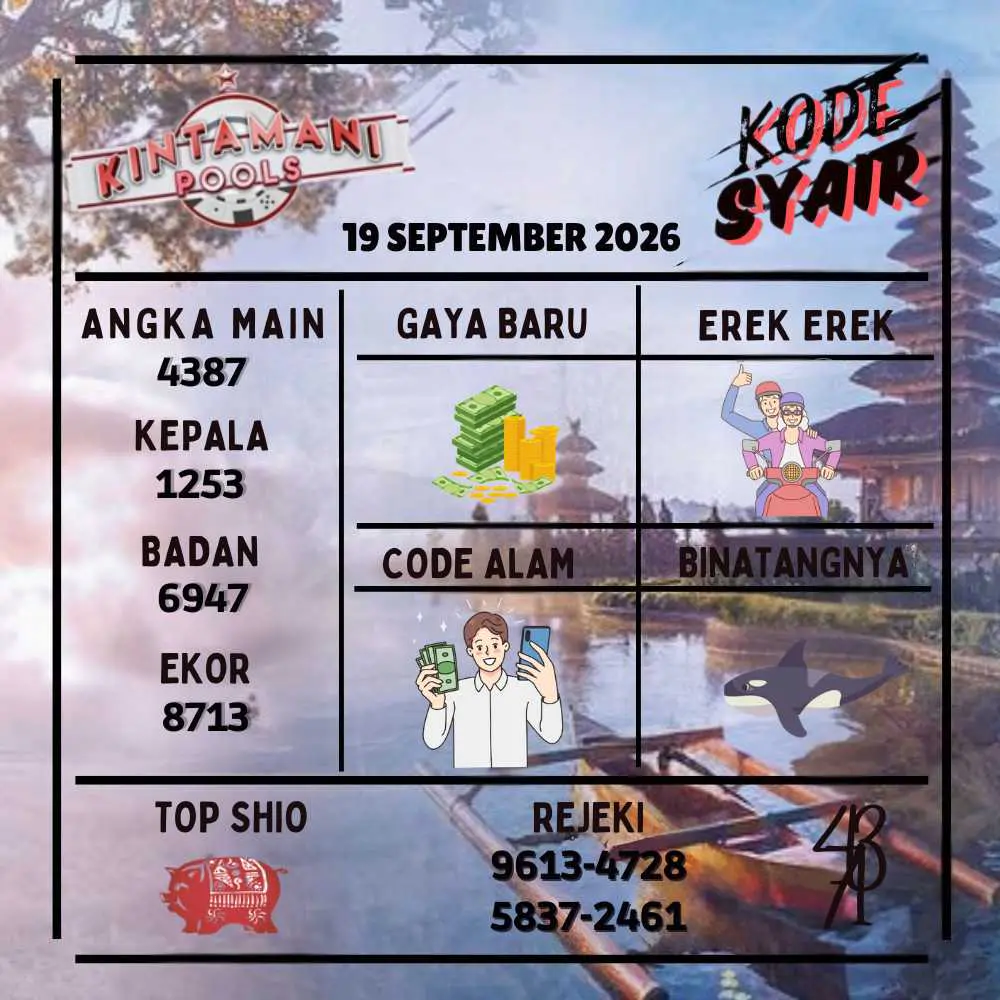 Kode Syair Kintamani Pools September 2026