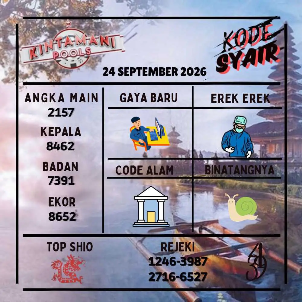 Kode Syair Kintamani Pools September 2026