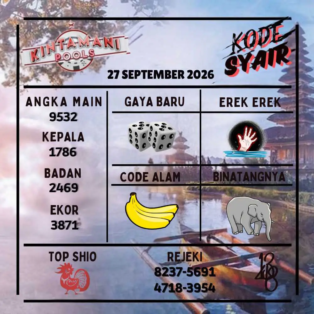 Kode Syair Kintamani Pools September 2026