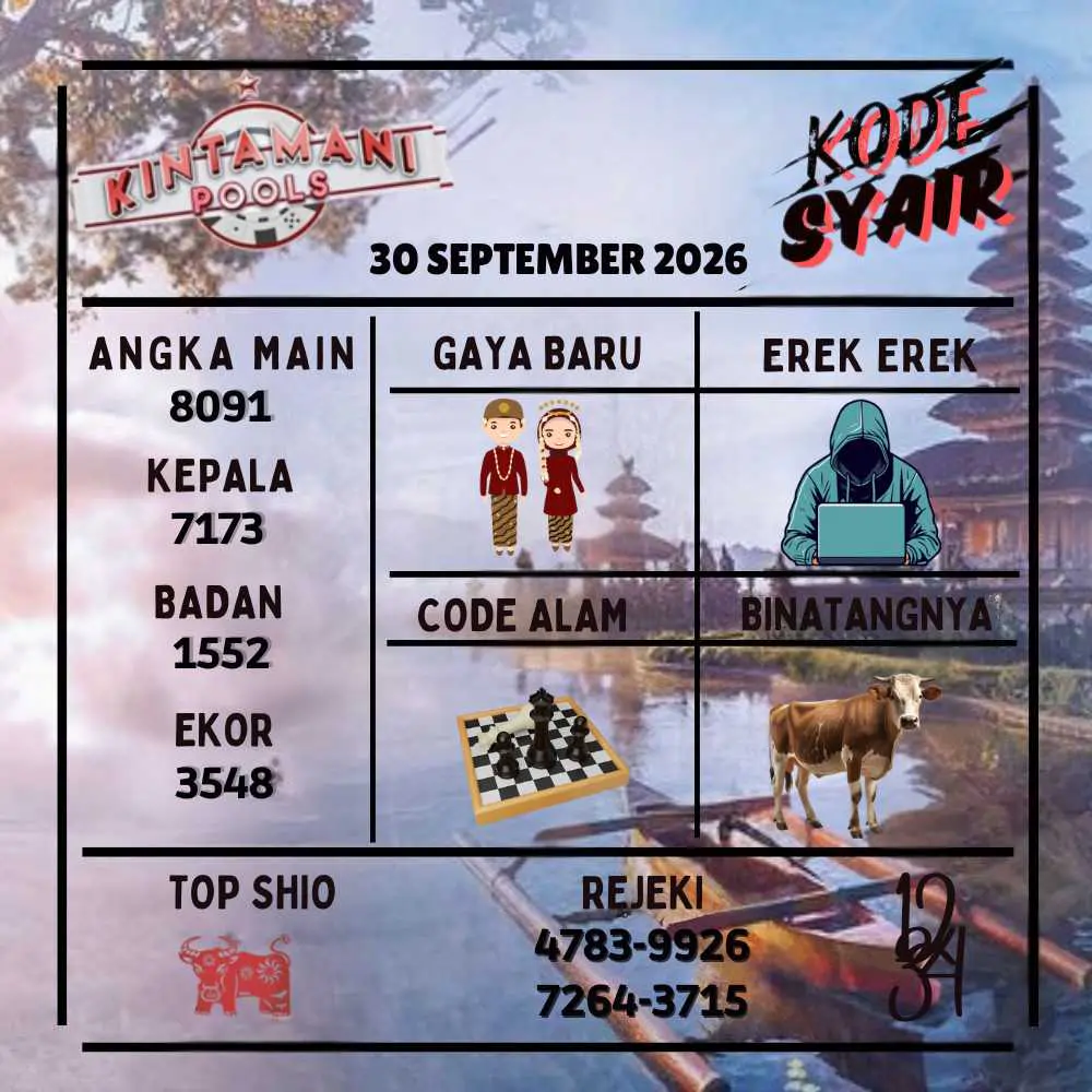Kode Syair Kintamani Pools September 2026