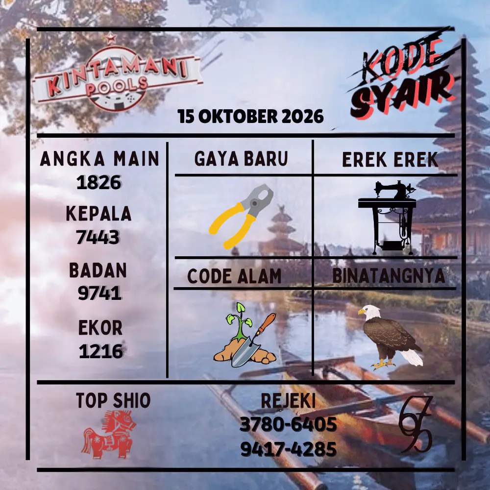 Kode Syair Kintamani Pools Oktober 2026
