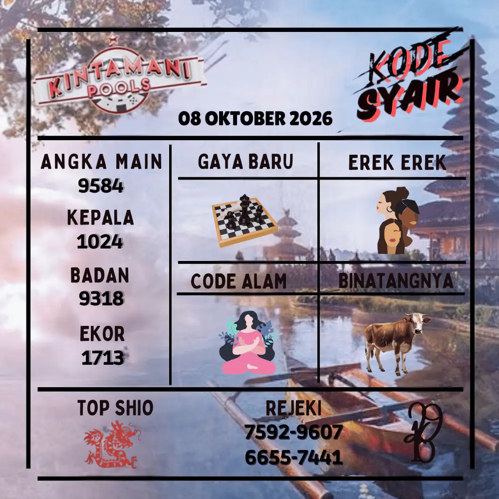 Kode Syair Kintamani Pools Oktober 2026
